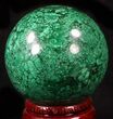 Gorgeous, Polished Malachite Sphere - Congo #39403-2
